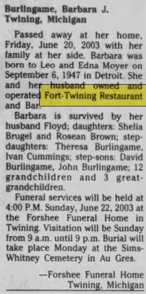 Fort Twining Restaurant (Club 65 Bar & Grill) - Jun 22 2003 Article (newer photo)